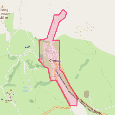 Map of City of Creede