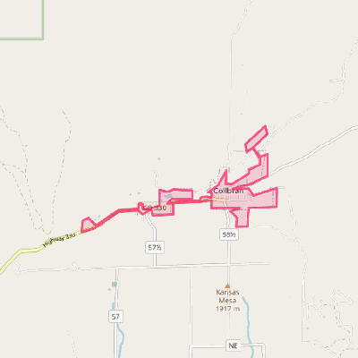 Map of Collbran