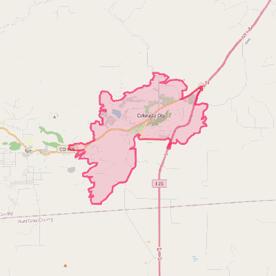 Map of Colorado City