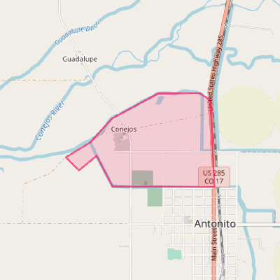 Map of Conejos