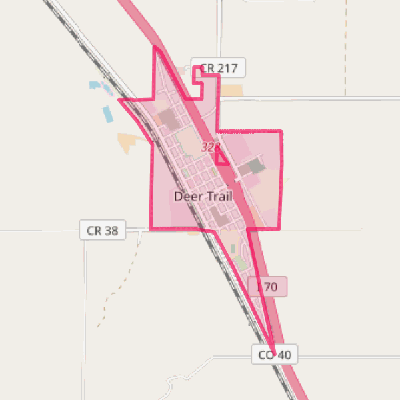 Map of Deer Trail