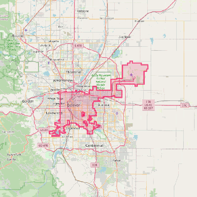 Map of Denver