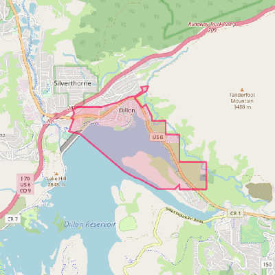 Map of Dillon