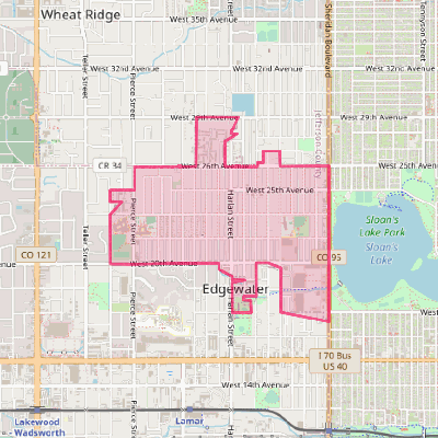 Map of Edgewater