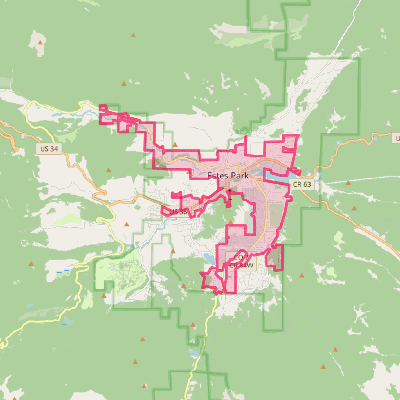 Map of Estes Park