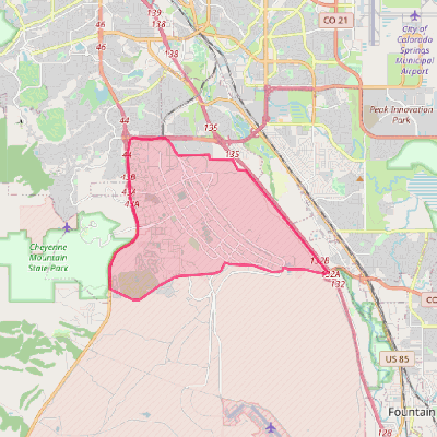 Map of Fort Carson