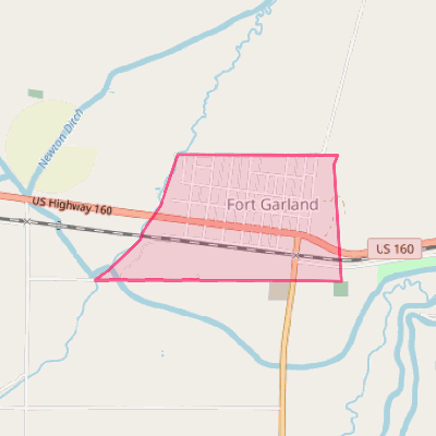 Map of Fort Garland