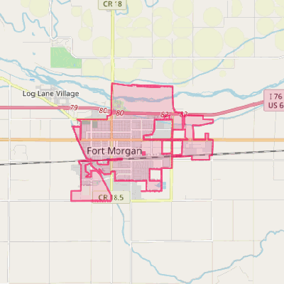 Map of Fort Morgan