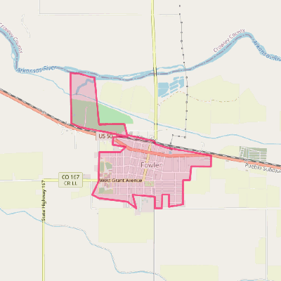 Map of Fowler