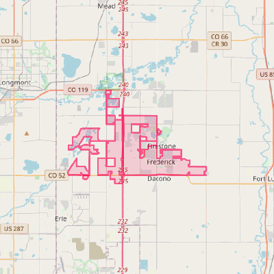 Map of Frederick