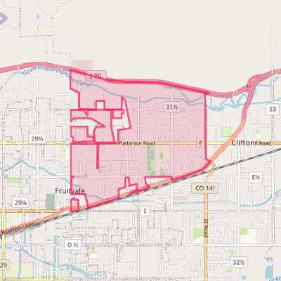 Map of Fruitvale