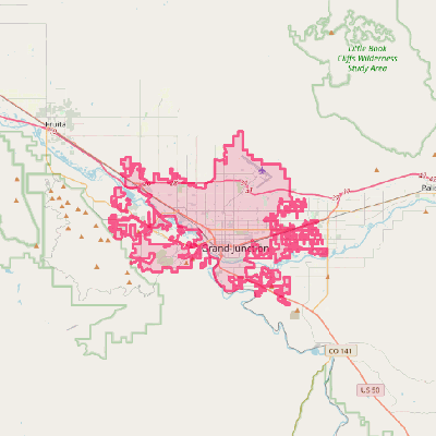 Map of Grand Junction