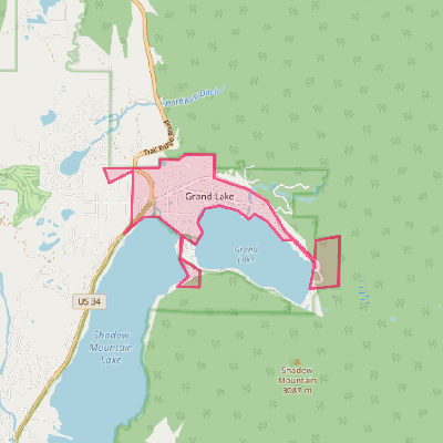 Map of Grand Lake