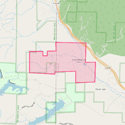 Map of Green Mountain Falls