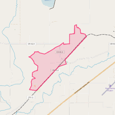 Map of Hoehne