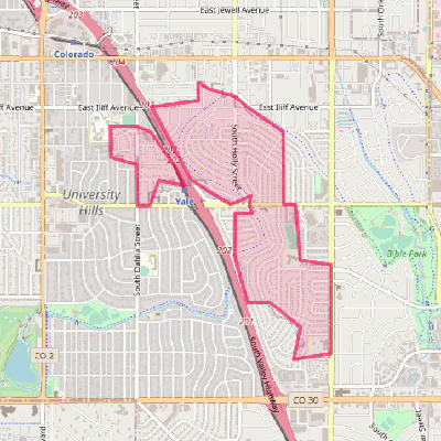 Map of Holly Hills