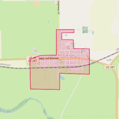 Map of Kit Carson