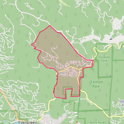 Map of Kittredge