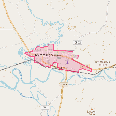 Map of Kremmling