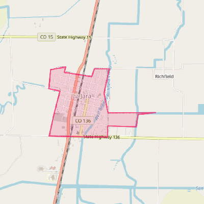 Map of La Jara