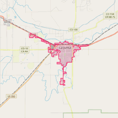 Map of La Junta