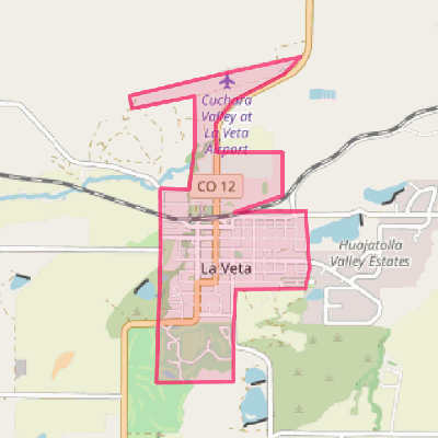 Map of La Veta