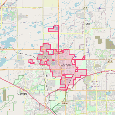 Map of Lafayette