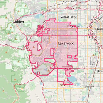 Map of Lakewood