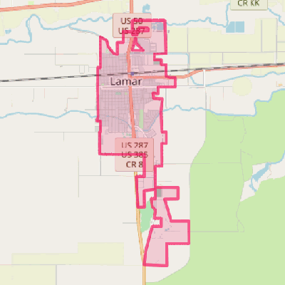 Map of Lamar