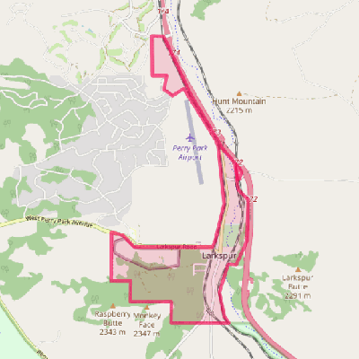 Map of Larkspur