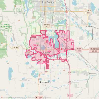 Map of Loveland