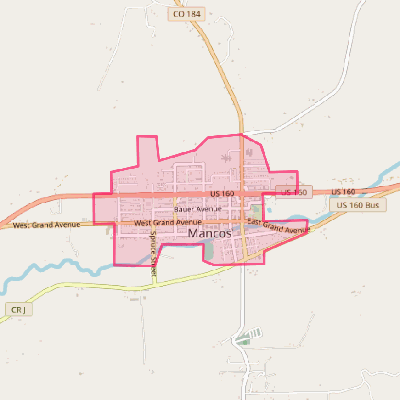 Map of Mancos