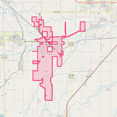 Map of Milliken