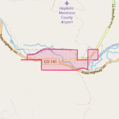 Map of Naturita