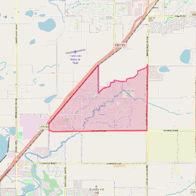 Map of Niwot