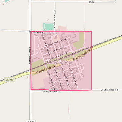 Map of Olney Springs