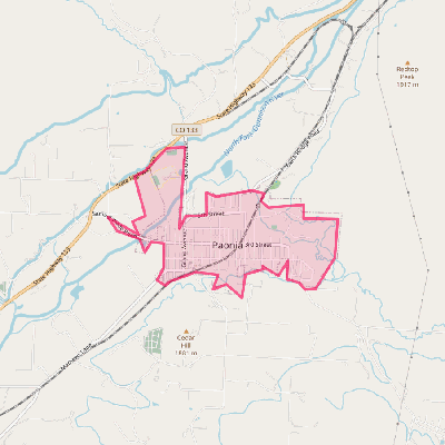 Map of Paonia