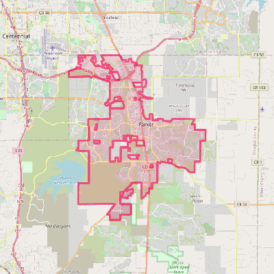 Map of Parker