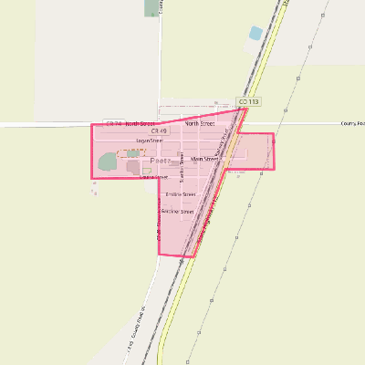 Map of Peetz