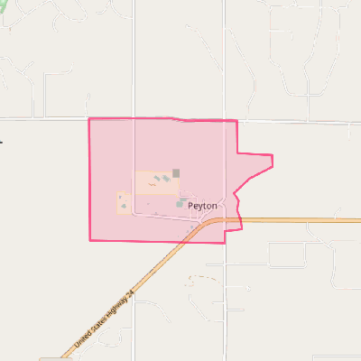 Map of Peyton