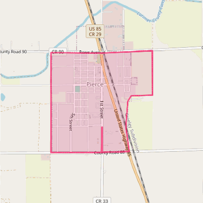 Map of Pierce