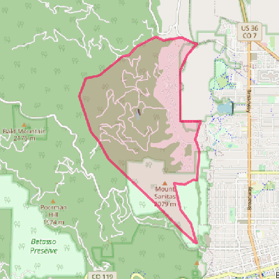 Map of Pine Brook Hill
