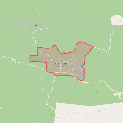 Map of Red Feather Lakes