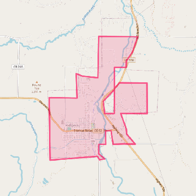 Map of Ridgway