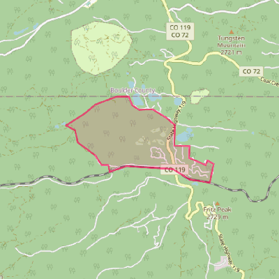 Map of Rollinsville