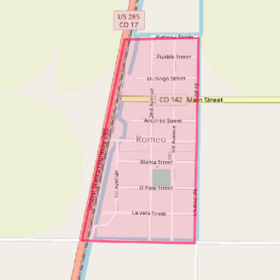 Map of Romeo