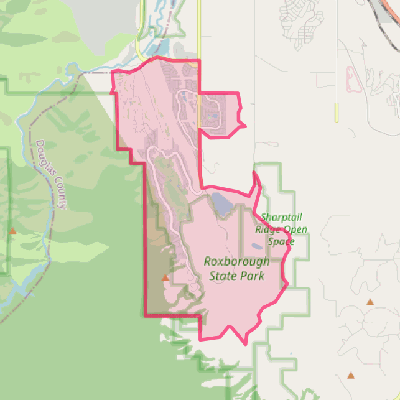 Map of Roxborough Park