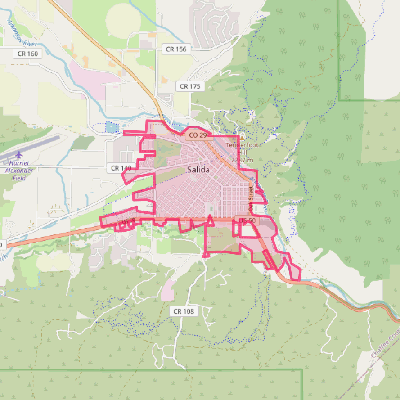 Map of Salida