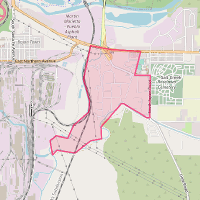 Map of Salt Creek