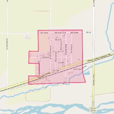 Map of Sedgwick